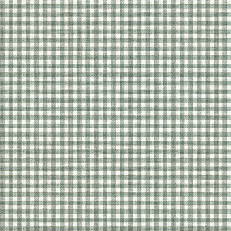 White Linen Christmas by Northcott - Check Seafoam Multi 25431-62