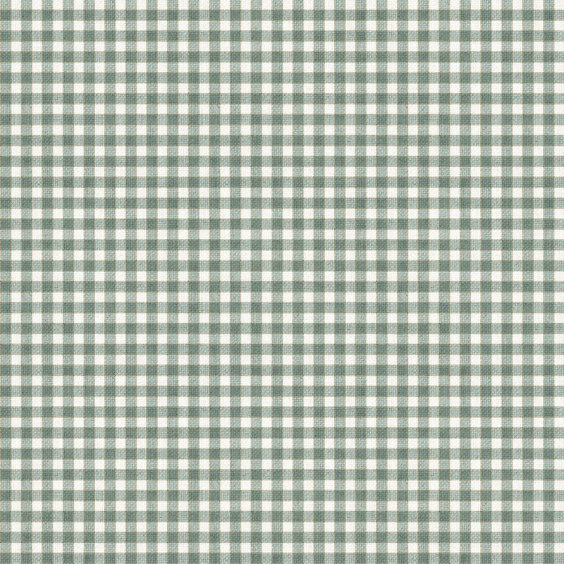 White Linen Christmas by Northcott - Check Seafoam Multi 25431-62