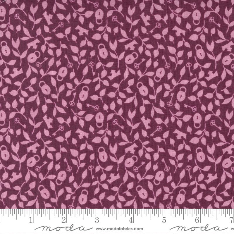 Wild Meadow by Sweetfire Road for Moda - Leaves on Boysenberry 43135-18