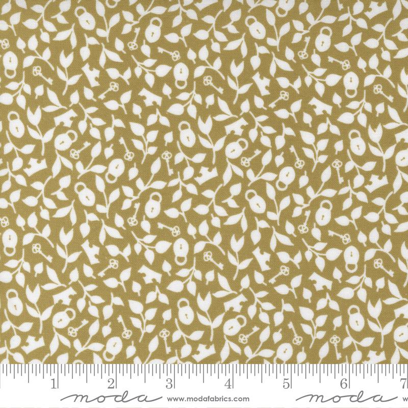 Wild Meadow by Sweetfire Road for Moda - Leaves on Bronze 43135-12